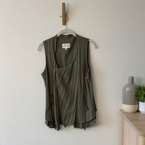 Olive + Oak Zip Up Moto Vest